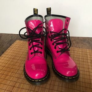 Doc Martens Bright Pink 1460W 8 Eye Combat boots 8